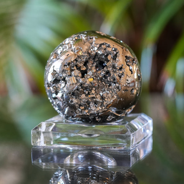 Pyrite Sphere from Huanzala Mine, Peru, 232g