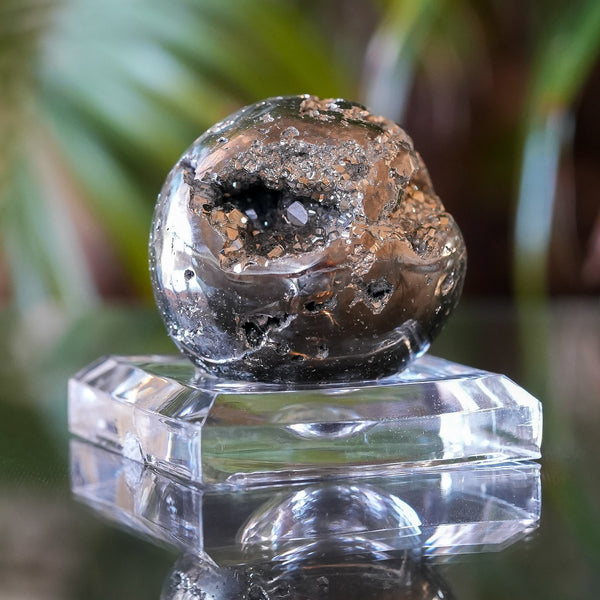 Pyrite Sphere from Huanzala Mine, Peru, 168g