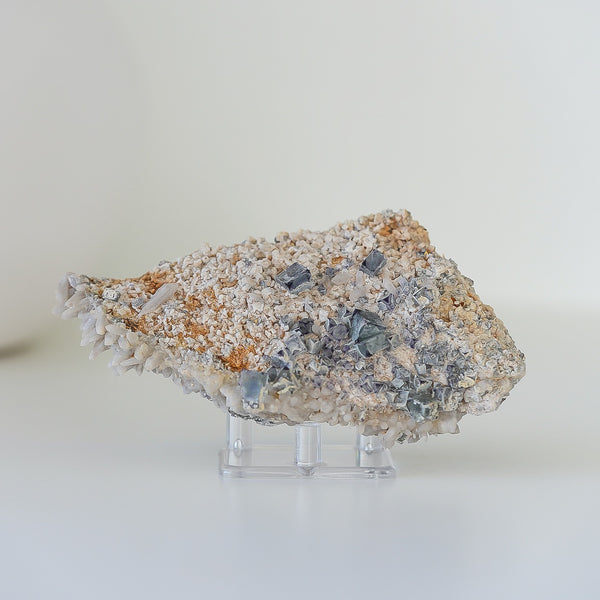 Fluorite With Milky Quartz from Brandberg Mountain, Erongo Region, Namibia, 364g