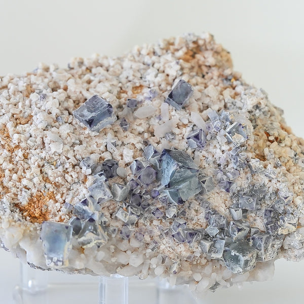 Fluorite With Milky Quartz from Brandberg Mountain, Erongo Region, Namibia, 364g