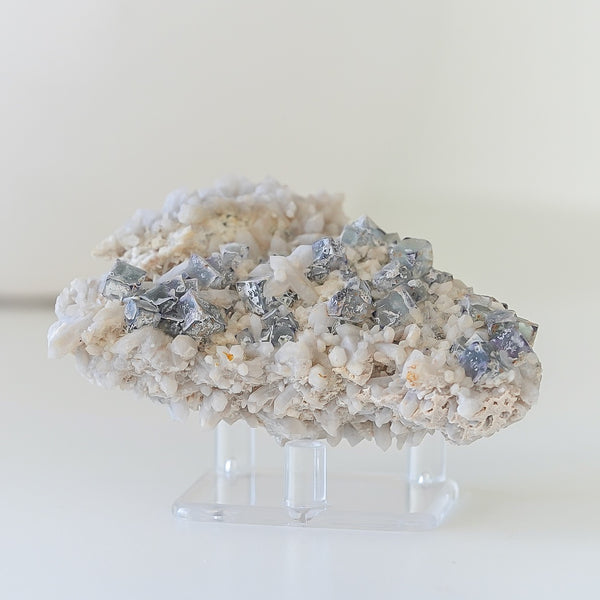 Fluorite With Milky Quartz from Brandberg Mountain, Erongo Region, Namibia, 190g
