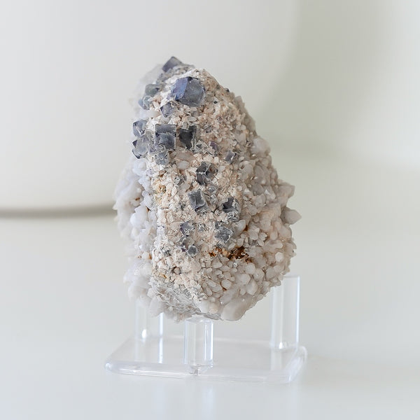 Fluorite With Milky Quartz from Brandberg Mountain, Erongo Region, Namibia, 132g