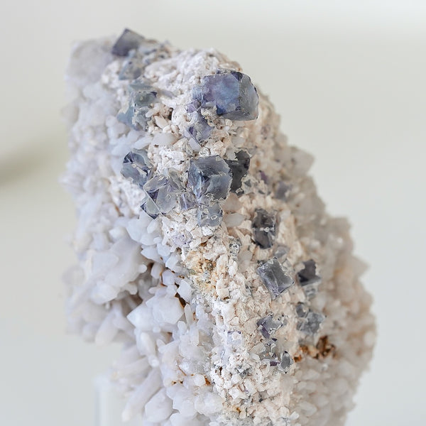 Fluorite With Milky Quartz from Brandberg Mountain, Erongo Region, Namibia, 132g
