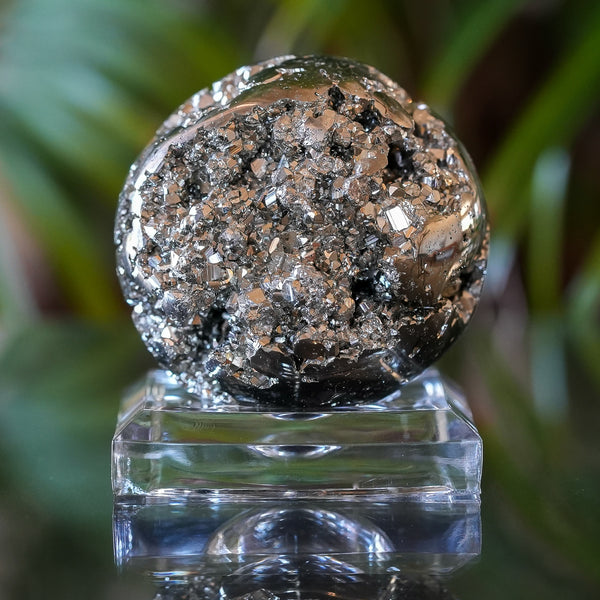 Pyrite Sphere from Huanzala Mine, Peru, 246g